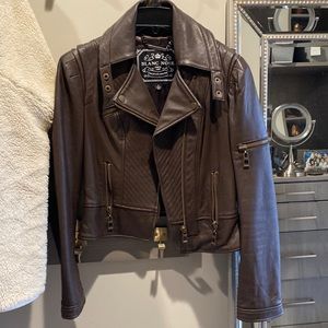 BlancNoir Authentic Leather Moto Jacket